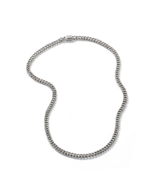 John Hardy Metallic Curb Chain Necklace, 7mm In Sterling Silver, 24 for men