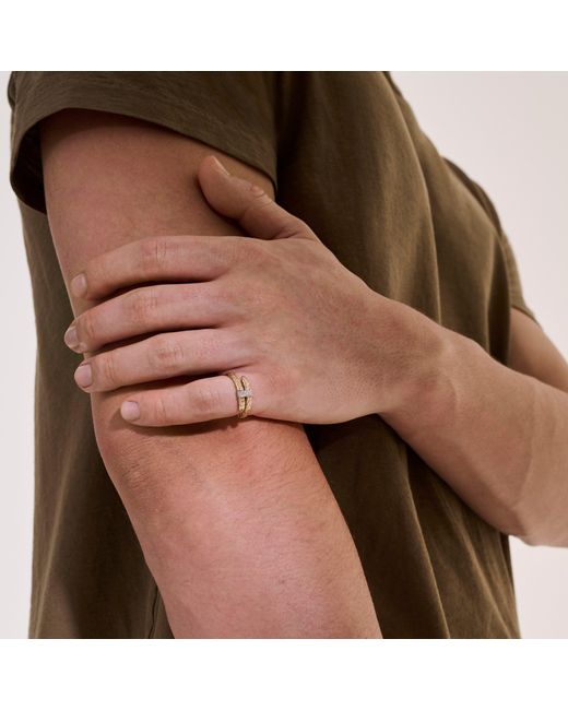 John Hardy Metallic Spear Ring In 14k Yellow Gold for men