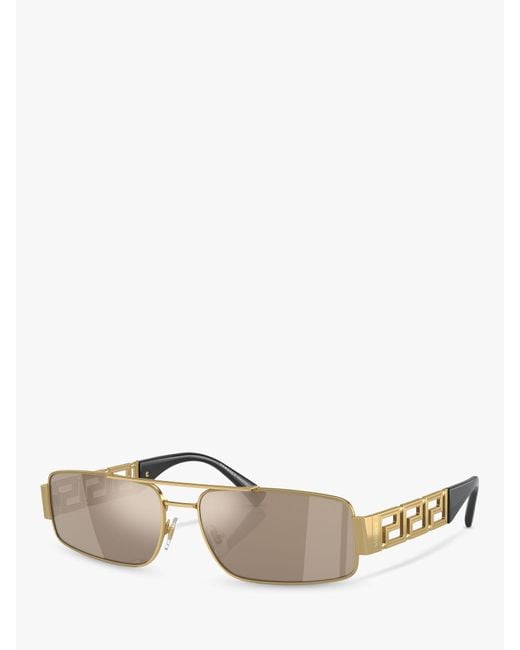 Versace Metallic Ve2257 Rectangular Sunglasses for men