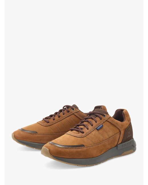Chatham Brown Polperro Nubuck Trainers for men