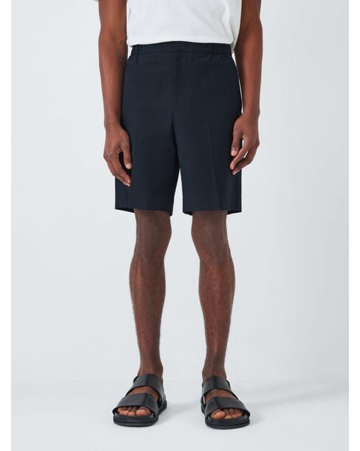 John Lewis Blue Seersucker Shorts for men