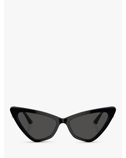 Jimmy Choo Black Jc5008 Cat's Eye Sunglasses