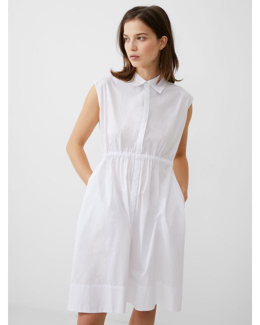 French Connection White Rhodes Shirt Dress