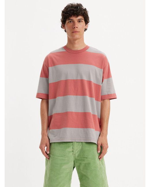 Levi's Red Skate Graph Big Stripe T-shirt for men