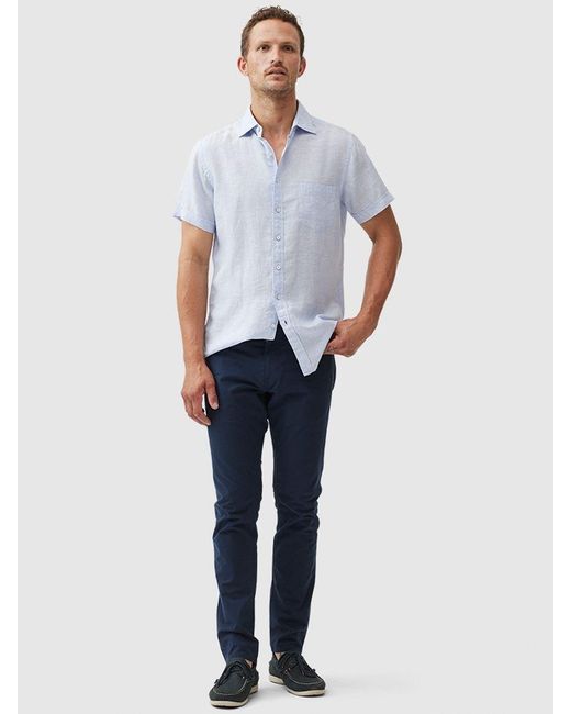 Rodd & Gunn White Palm Beach Linen Shirt for men