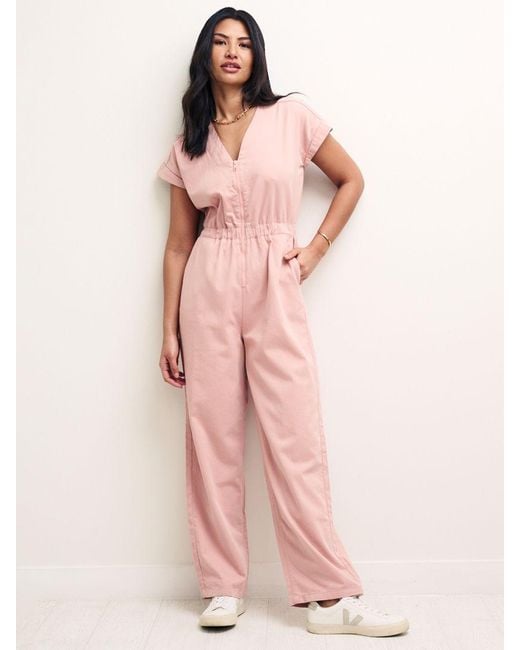 Nobody s Child Cosmos Cotton Jumpsuit in Pink Lyst UK