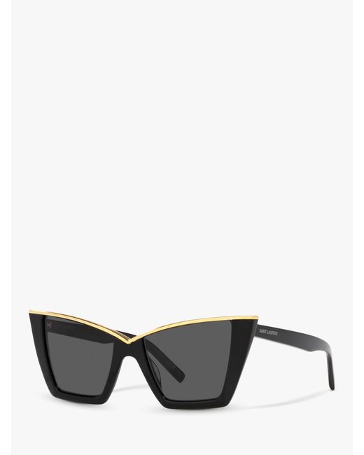 Saint Laurent Gray Ys000435 Cat Eye Sunglasses
