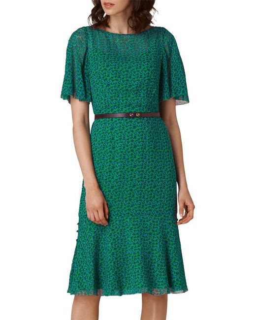 L.K.Bennett Green Rudy Silk Dress