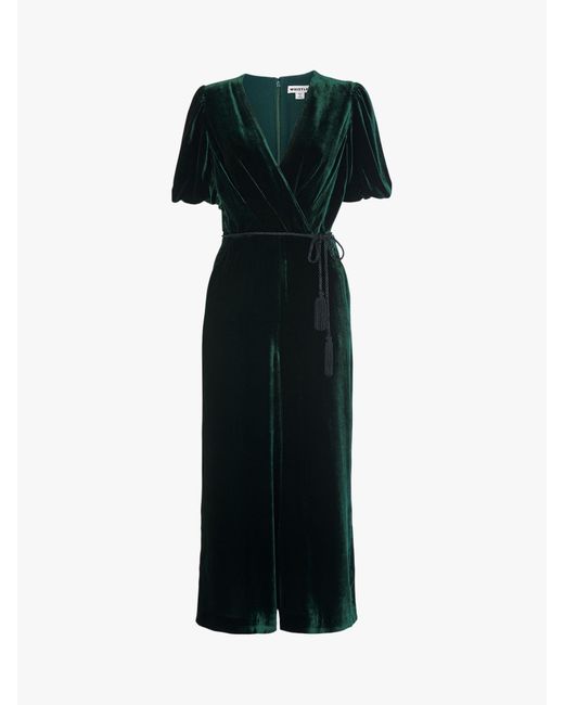 whistles velvet jumpsuit