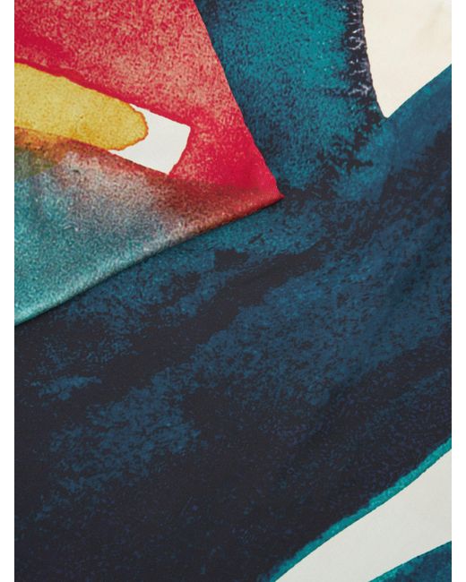 John Lewis Multicolor Abstract Sunset Silk Square