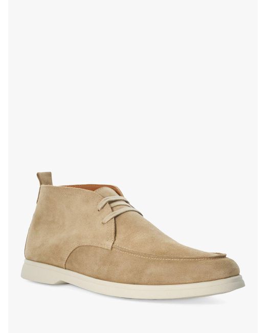Dune Natural Camly Lace Up Chukka Boots for men