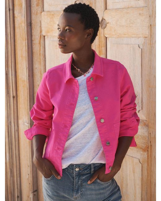 Nrby Pink Etta Cotton Blend Jacket