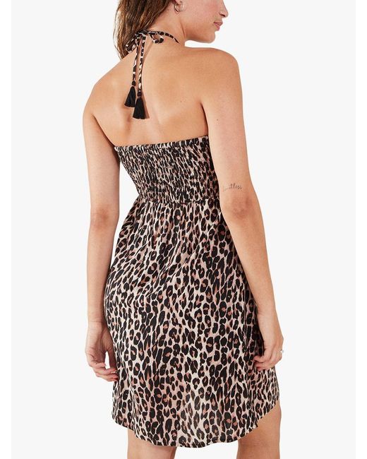 Accessorize White Leopard Mini Dress
