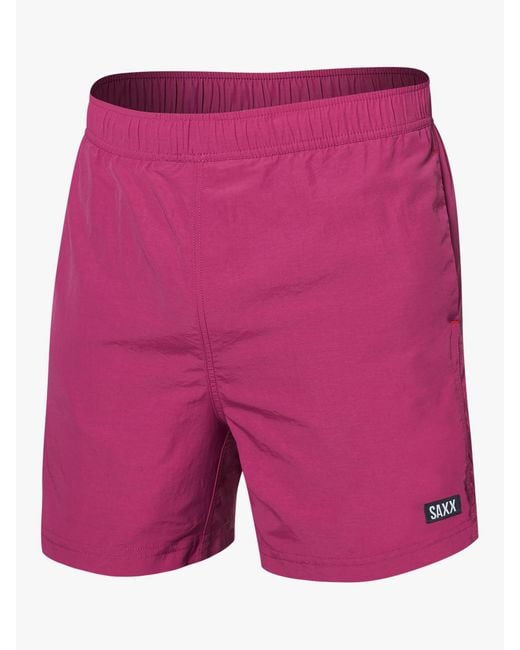 Saxx Underwear Co. Purple Go Coastal 2n1 Volley Swim Shorts for men