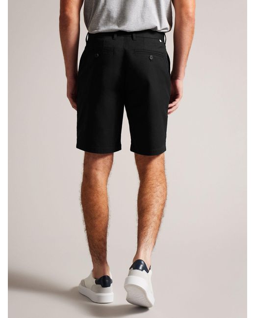 Ted Baker Black Alscot Chino Shorts for men