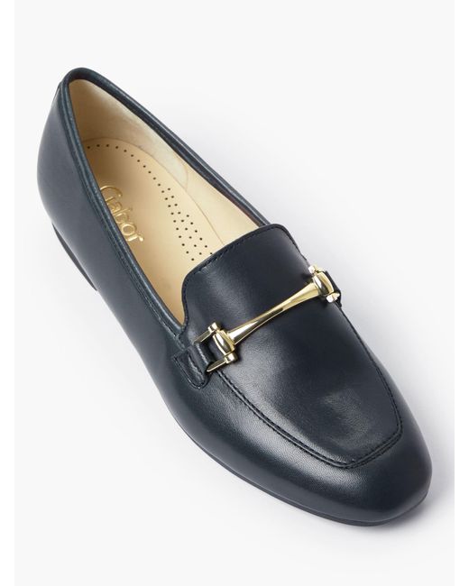 gabor navy loafers