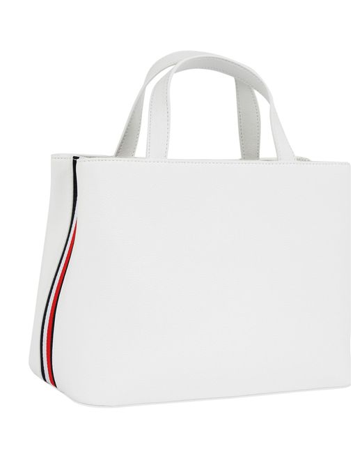 Tommy Hilfiger White Essential Satchel Bag
