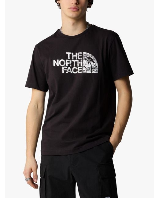 The North Face Black Short Sleeve Wood Dome T-shirt for men