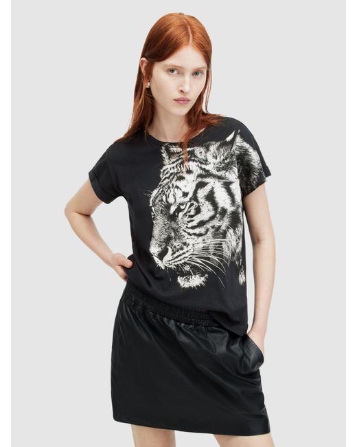AllSaints Black Tigress Anna T-shirt