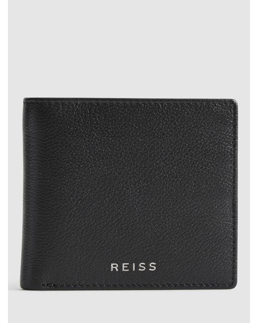 Reiss Black Cabot Leather Wallet for men