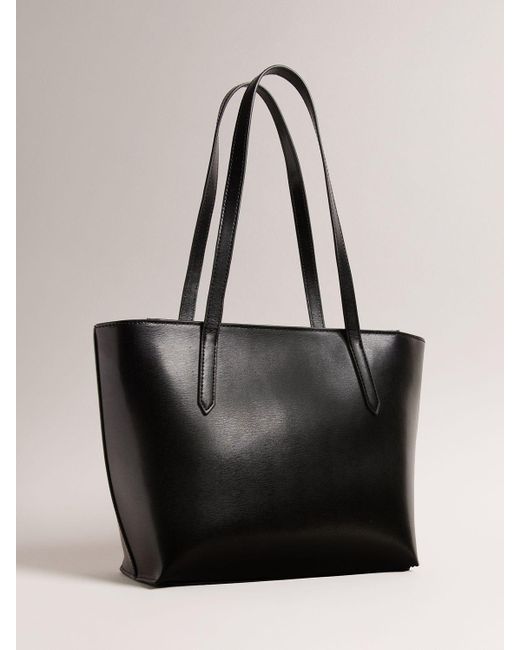 Ted Baker Natural Beanne Bow Detail Leather Shopper Bag