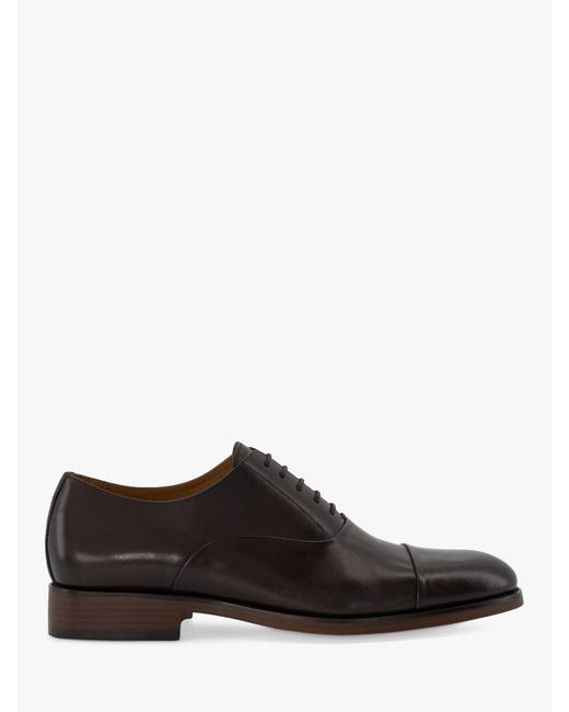 Dune Brown Sebastian Lace Up Leather Shoes for men