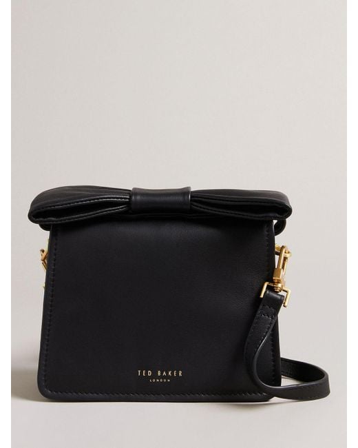 Ted Baker Niasina Leather Cross Body Bag in Black Lyst UK