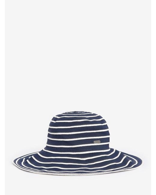 Barbour Blue Mara Stripe Sun Hat
