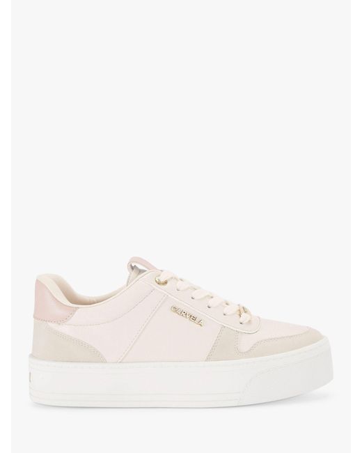 Carvela Kurt Geiger Natural Relay Lace Up Trainers