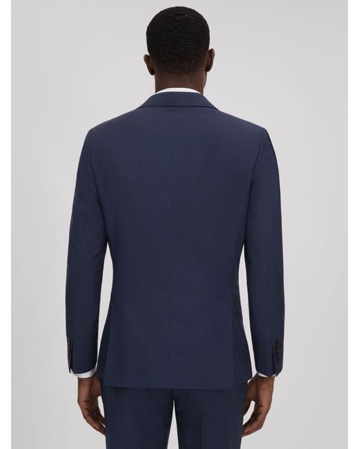 Reiss Blue Destiny Wool Suit Jacket for men