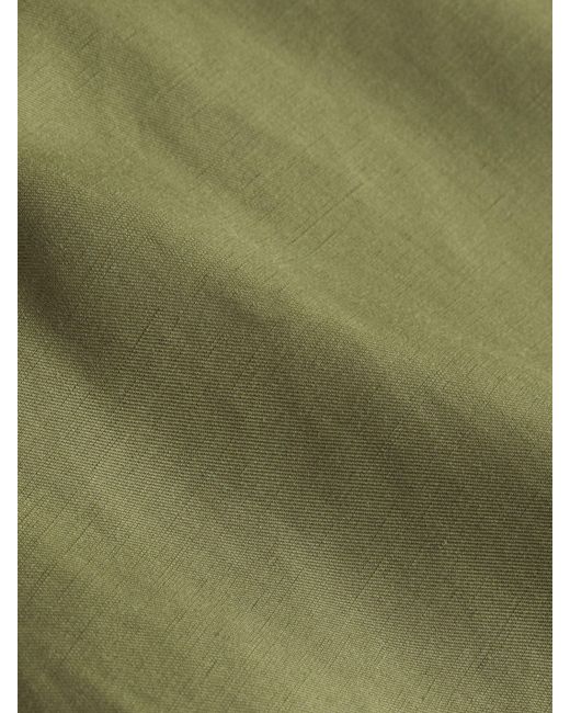 Calvin Klein Green Linen Shirt Jacket for men