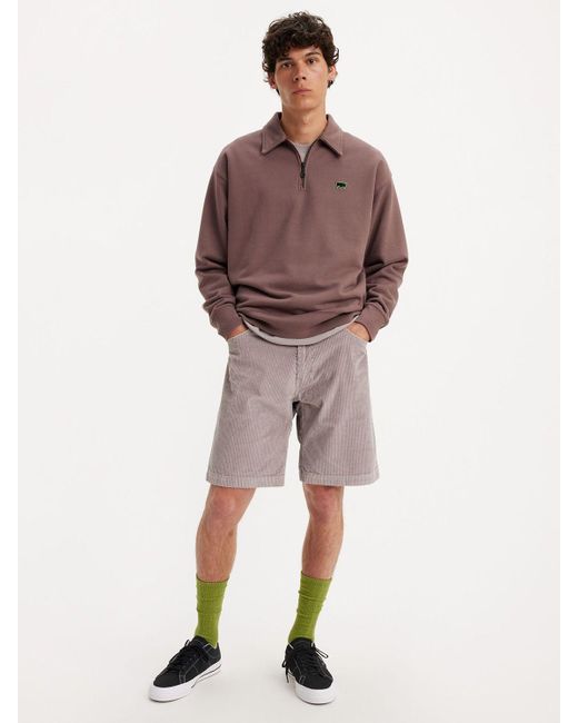 Levi's Gray Skate Drop Shorts for men