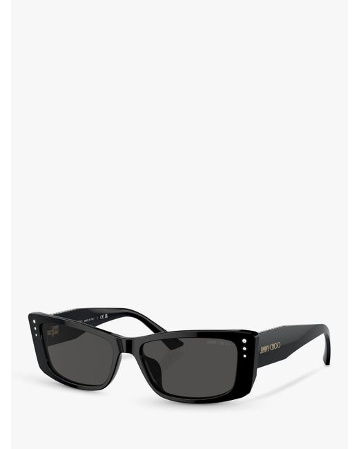Jimmy Choo Gray Jc5002bu Rectangular Sunglasses