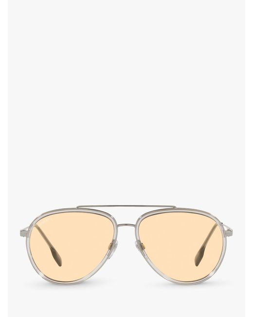 Burberry Natural Be3125 Oliver Aviator Sunglasses for men