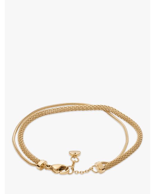 Skagen Metallic Layered Chain Bracelet
