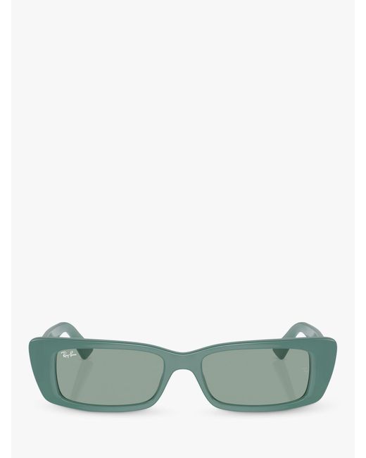 Ray-Ban Green Rb4425 Rectangular Sunglasses