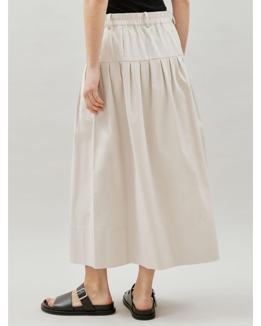 Albaray Natural Deep Waist Organic Cotton Maxi Skirt