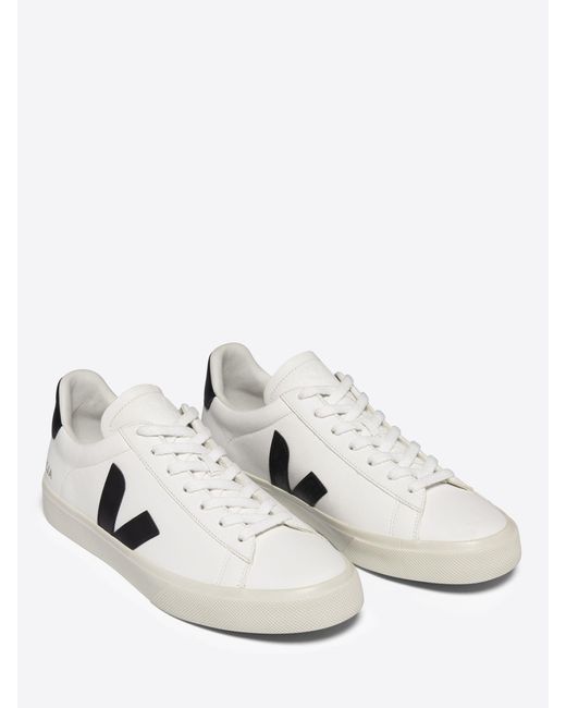 Veja White Campo Leather Trainers