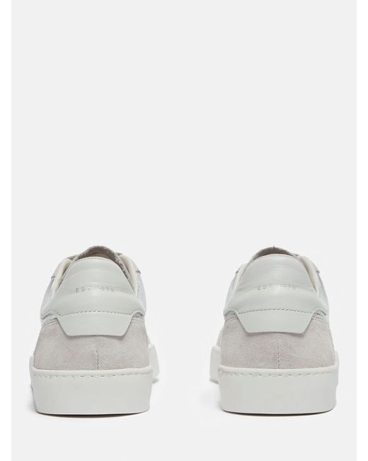 Jigsaw White Classic Low Top Leather Trainers