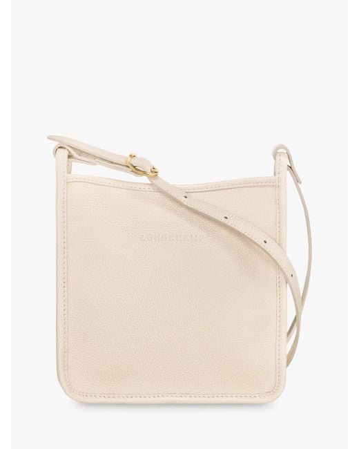 Longchamp Natural Le Foulonne Small Leather Cross Body Bag
