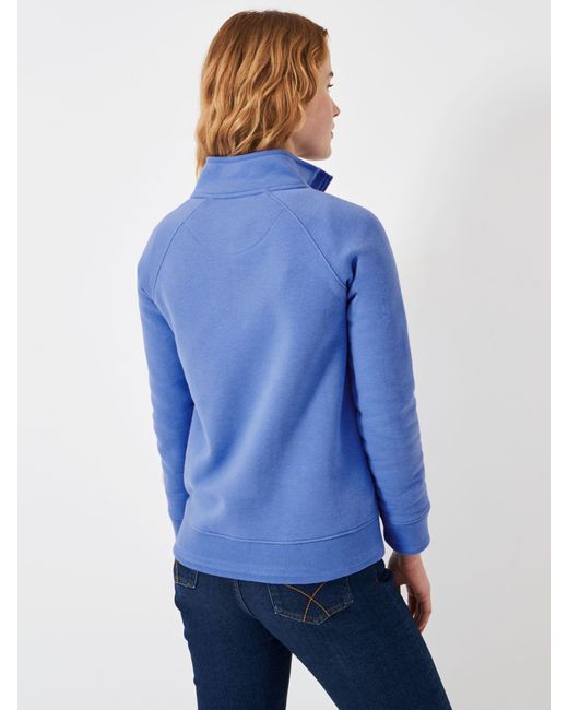 Crew Blue Half Zip Sweatshirt