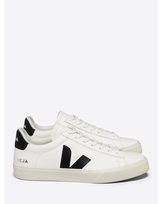 Veja White Campo Leather Trainers