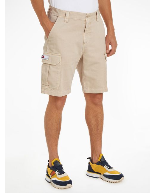 Tommy Hilfiger Natural Ethan Cargo Shorts for men