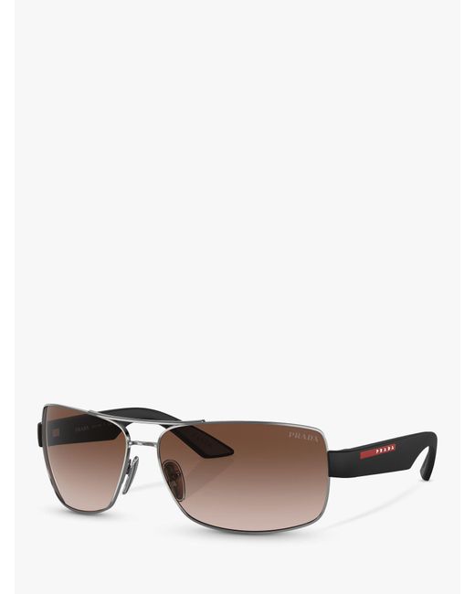 Prada Multicolor Linea Rossa Ps 50zs Rectangular Sunglasses for men