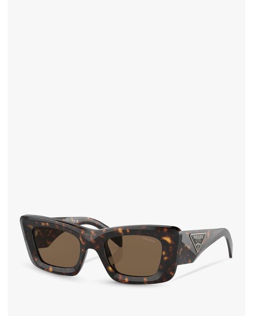 Prada Gray Pr 13zs Cat's Eye Sunglasses