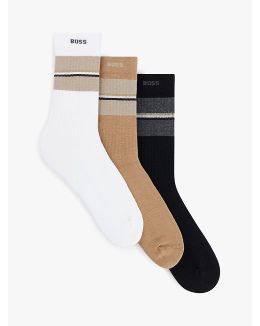 Boss Black Rib College Socks for men