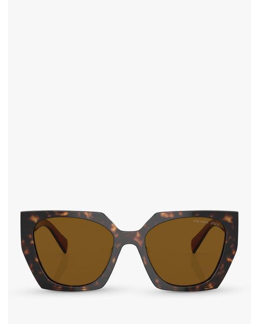 Prada Multicolor Pr 15ws Rectangular Chunky Frame Sunglasses