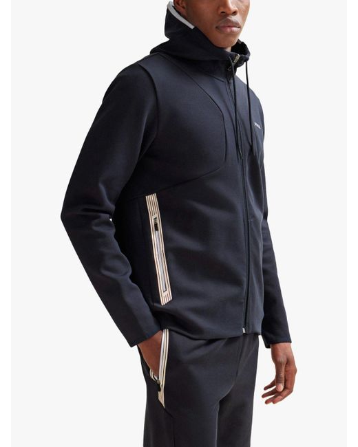 Boss Blue Boss Zip-through Hoodie for men