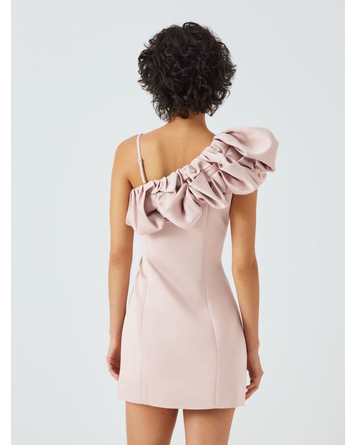 Elliatt Pink Franki One Shoulder Mini Dress