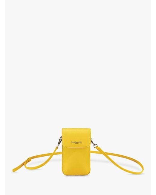 Fenella Smith Yellow Shoulder Strap Phone Bag